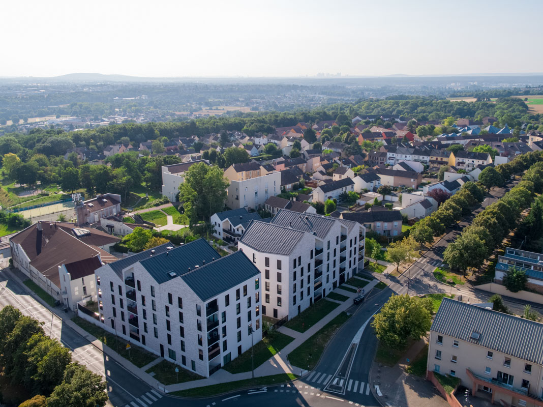 quartier vue du dessus